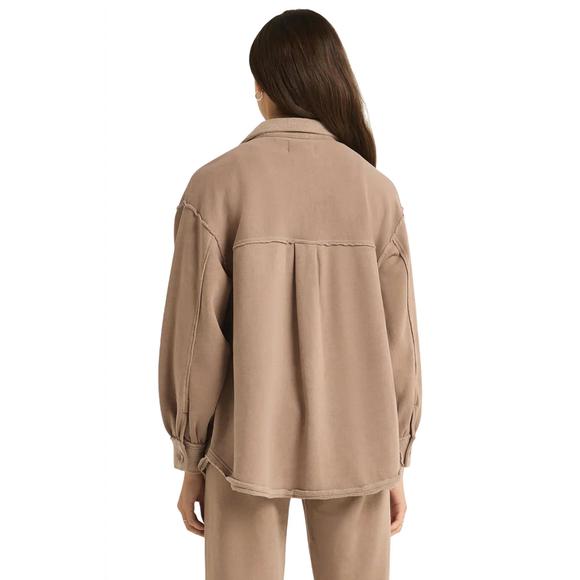 NEW Z SUPPLY abbott longline jacket in latte - Picture 3 of 3